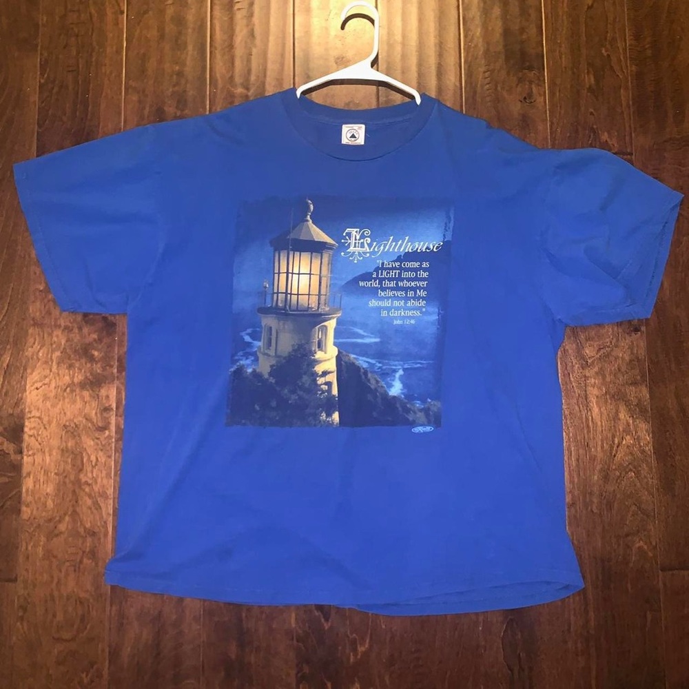 BLUE QUOTE T SHIRT